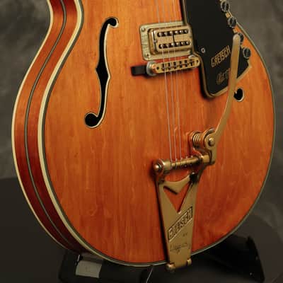 1973 Gretsch 7690 Super Chet Autumn Red Stain faded Orange image 11