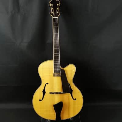 Yunzhi Archtop Jazz Guitar 2021 Natural Golden image 4