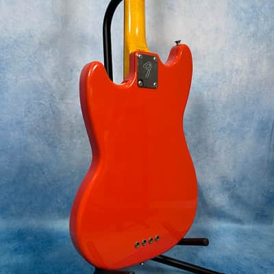 1999 Fender MB-98 / MB-SD Mustang Bass Fiesta Red Crafted in Japan, CIJ image 16