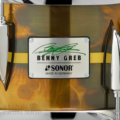 Sonor SSD 13 x 5.75 BG SBD 2.0 Benny Greb Signature 16-Lug Brass Snare Drum image 4