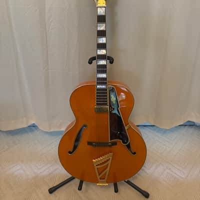 D'Angelico Excel Series Style B Throwback Hollowbody Electric Guitar with USA Seymour Duncan Floating Mini Humbucker Vintage Natural - Vintage Natural image 2