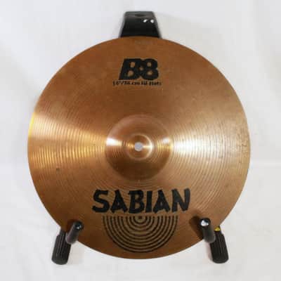 Sabian 14" B8 Hi-Hat Cymbals - Non-Factory Pair (950g/1150g) image 7