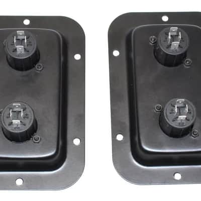 (2) Two METAL Jack Plates w/ Genuine Neutrik NL4MPXX Dual SpeakON for Speakers image 4