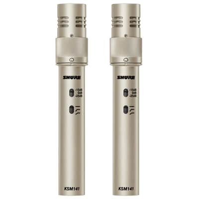 Shure KSM141/SL Small Diaphragm Microphones (Stereo Pair)