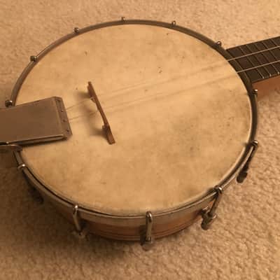 Vintage 1930s Banjo Ukulele Banjolele Uke with Original Case image 3