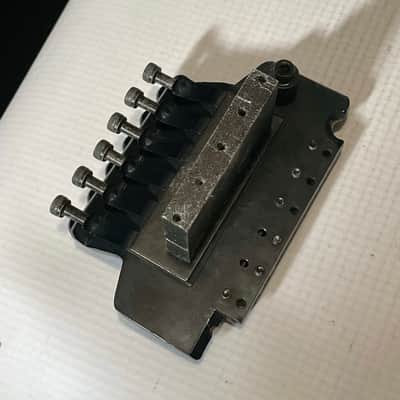 2000's Ibanez Logo Series Licensed Black Floyd Rose Double Locking Tremolo Bridge image 9