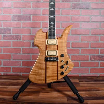 B.C.Rich USA Mockingbird Supreme Flame Maple Top Transparent Natural 1999 w/OHSC image 4