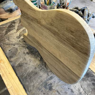 Madlad Instruments Exotic Black Limba PJ-Route Precision Bass PBass Body (sourced and made with pride in north Texas) - Unfinished image 5