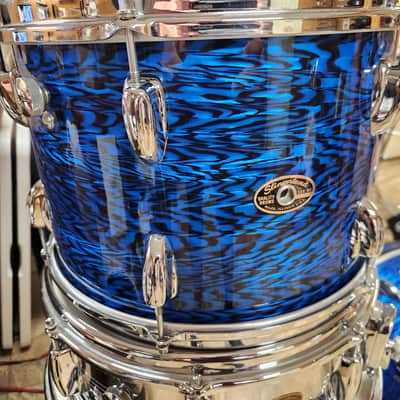Slingerland Sound King 5 Piece Drum Set, 1968 - Blue Onyx Pearl image 11