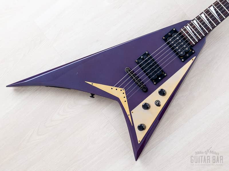 1993 Grover Jackson Randy Rhoads Standard V Blue Purple w/ DiMarzio DP100 Super Distortion image 1