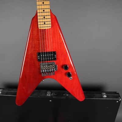 Kramer Vanguard USA 1982 Two Tone Trans Red Zebra image 25
