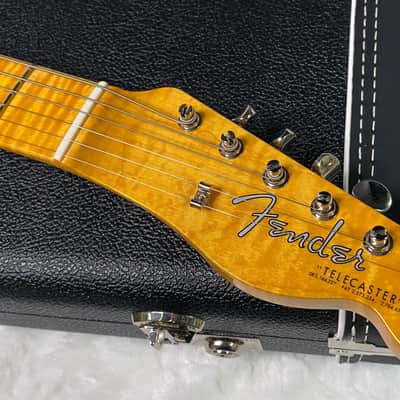 NEW! Fender Custom Shop Flamethrower Telecaster - NOS - Modern Specs - Texas Special Pick-Ups - AAAA Flamed Neck - Magenta Sparkle - Authorized Dealer - 7.55lbs - G07167 image 7