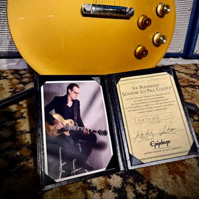 Epiphone Les Paul Gold Top Joe Bonamassa Signature - gold top image 6