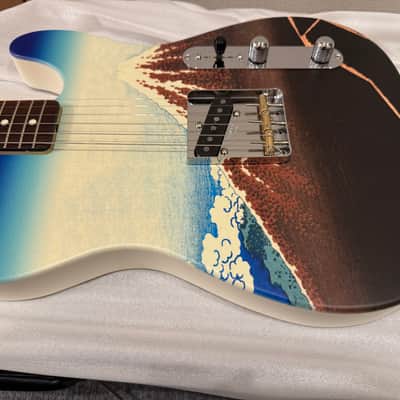 Fender Made in Japan Art Canvas Esquire Hokusai 2024 - Mount Fuji