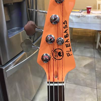 Fleabass Model 32 Bass - Autographed by Flea of the Red Hot Chili Peppers - Rare Non-Standard Color image 3