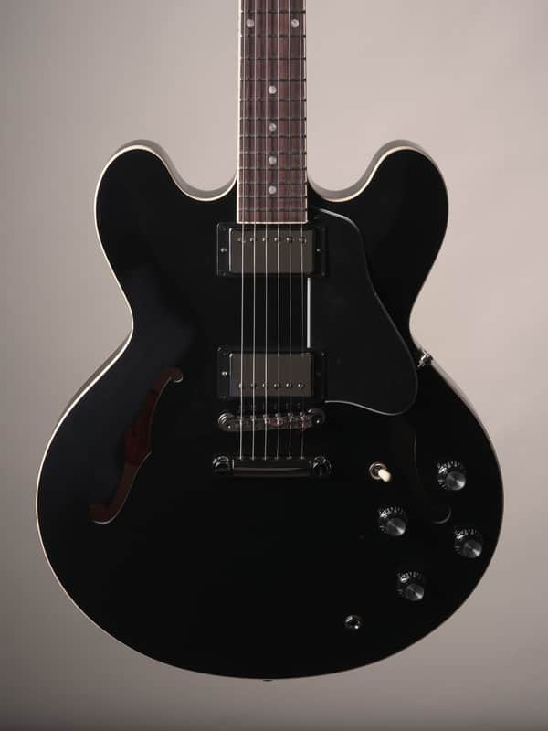 Gibson ES-335 Semi-Hollow Electric Guitar - Ebony w/ OHSC image 1