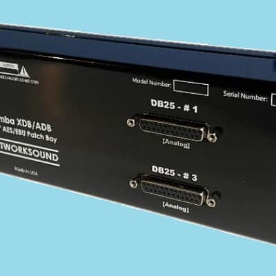 Mamba 32 XLR Male to 4 DB25 Tascam Pin Out 2RU Patch Bay image 3