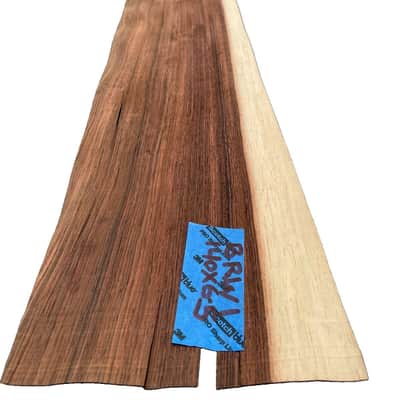 1 Genuine Brazilian Rosewood Veneer Sheet 140x6.5x1/42 inch Guitars Body Top Restoration Projects image 6