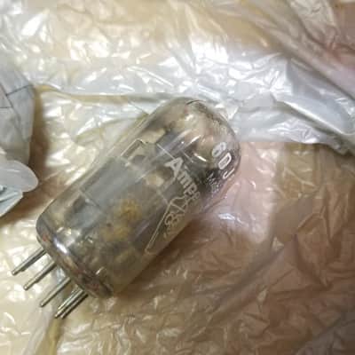 Amperex ONE (1) 6DJ8 AT1000 Weak Vacuum Tube Heerlen Large Halo Getter GA3 GA4 GA6 GA7 Bugle Boy T3 ECC88 dual triode 1959-1962 image 3