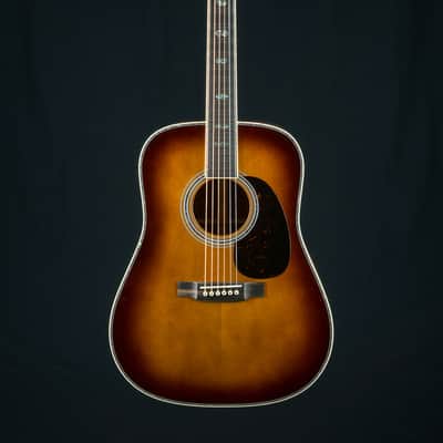 Martin D-41 Custom Premium Flamed Koa and Adirondack Spruce Amber Burst with Paua Pearl NEW image 2