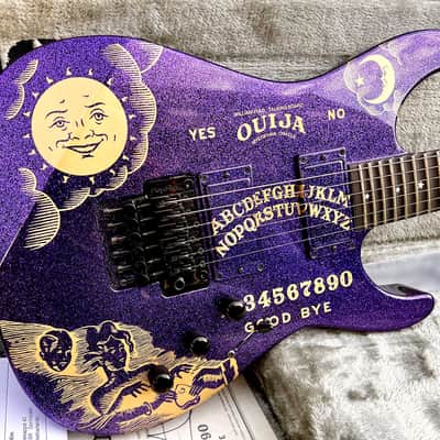 ESP Custom Shop Ouija Red Sparkle & Purple Sparkle Set with Matching Serial# 16 image 8