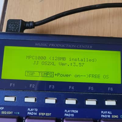 Akai MPC1000 Music Production Center 2004 - 2013 - Blue w/ fat pads, pads sensors, JJOS2 XL v3.57, 128 mb RAM /!\ Dysfunctionnal 16 levels button image 3