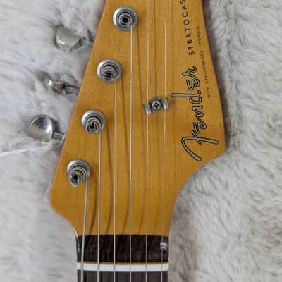 Fender Vintera II Road Worn '60s Stratocaster Electric Guitar, Sonic Blue w/Case image 6