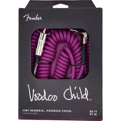 Fender Jimi Hendrix Voodoo Child Coiled Cable, 30', Purple image 2