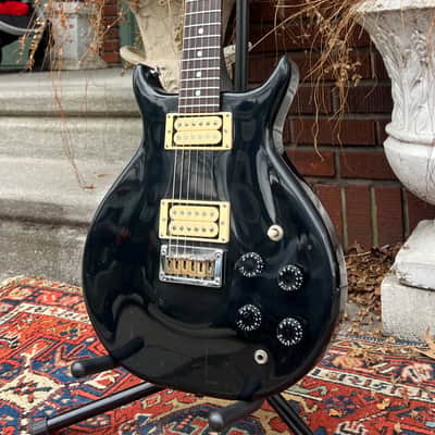 Vintage 1980’s Washburn SB-5 “Raven” 6 String Electric Guitar~MIJ~ Fresh Pro Setup image 3