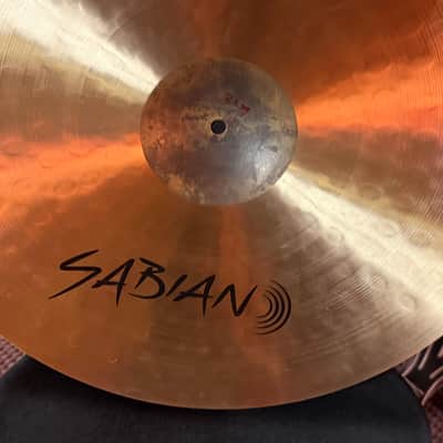 SABIAN HHX thin 21” ride cymbal 2229 grams for drums used excellent image 7