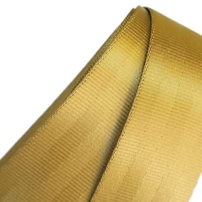Couch Golden Ochre Recycled Seatbelt Guitar Strap image 4