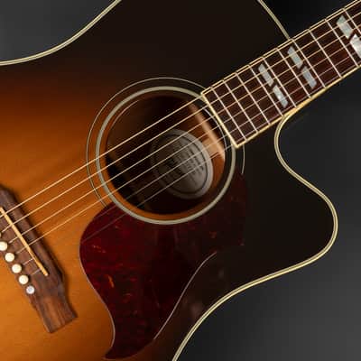 2014 Gibson Hummingbird Pro EC - Vintage Sunburst | USA Montana Square Shoulder Dreadnought Cutaway Pickup | CoA OHSC image 21