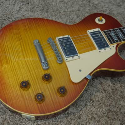 Video! 1984 Gibson Aldo Nova Les Paul Standard Reissue XPL Sunburst Les Paul with Explorer Headstock image 10