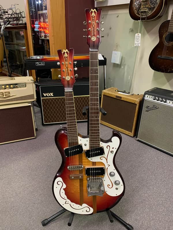 Mosrite Joe Maphis Double Neck Electric Sunburst image 1