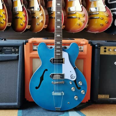 Epiphone Casino Worn 2021 Worn Blue Denim image 1