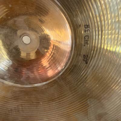 Sabian Medium Flange Ride Cymbal 20” 1980’s image 8