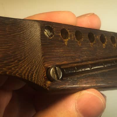 Original 1965 Gibson J45 J-45 Adjustable Rosewood Bridge & Saddle Assembly image 4