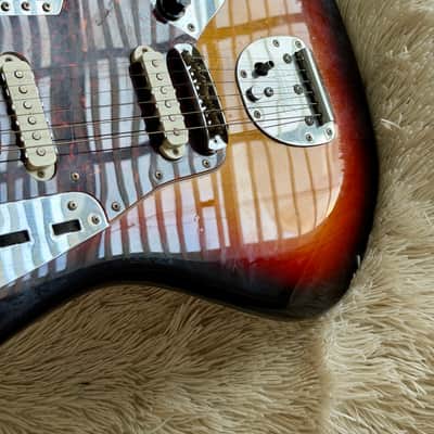 Fender Jaguar '66 Reissue MIJ Sunburst Electric Guitar image 18