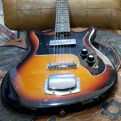 Harmony H801 Double Cutaway Solid Body Guitar 1960s USA image 3