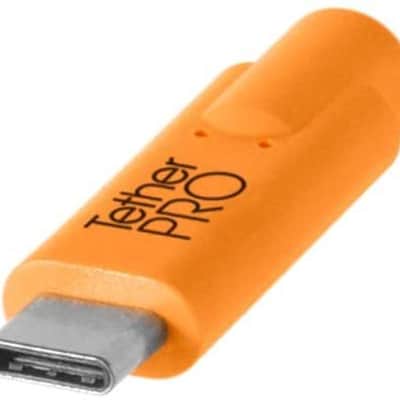 TetherPro USB-C to 2.0 Micro-B 5-Pin, 15' (4.6m) (High Visibility Orange) image 2