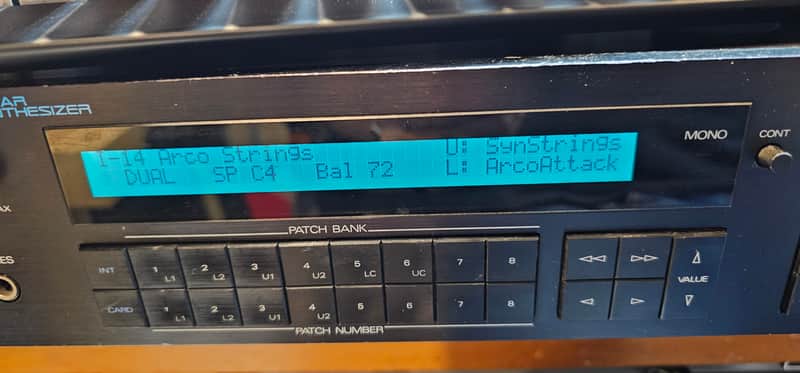 Roland D-550 Digital Piano Sound Module 1987 - Black image 1