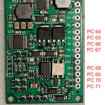 Mesa Boogie MIDI and Quiet Channel Switching Mod PCB for Mesa Boogie Rectifiers 2021 Green image 3