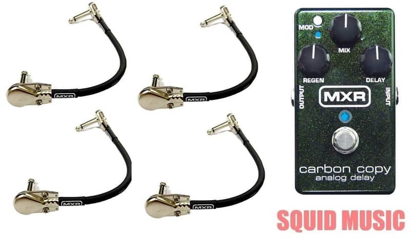 MXR Carbon Copy Analog Delay Guitar Effects Pedal M169 600ms Delay Time M-169 (4 MXR Patch Cables) image 1