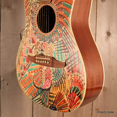 Fender California Malibu Custom Art Guitar Player w/gig bag image 7
