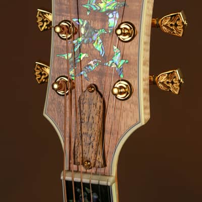 Gibson Dove Custom Shop Koa Masterpiece Acoustic Guitar Hummingbird image 13