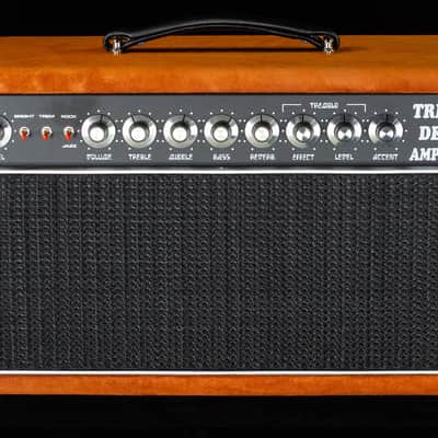 Amplified Nation Trem-Drive Deluxe Head Golden Brown Suede / Black 50w-027 image 1