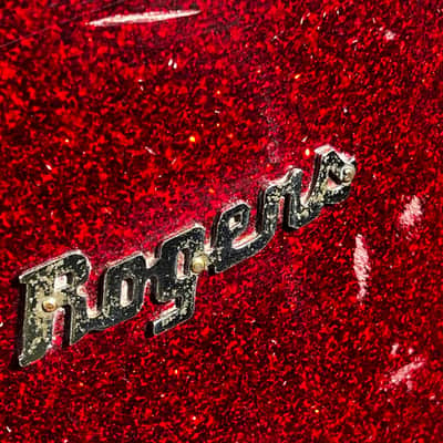Rogers VINTAGE ROGERS CLEVELAND TOWER OUTFIT 20 12 14 RED SPARKLE SPARKLING PEARL 1962-1968 - RED SPARKLE SPARKLING PEARL image 10