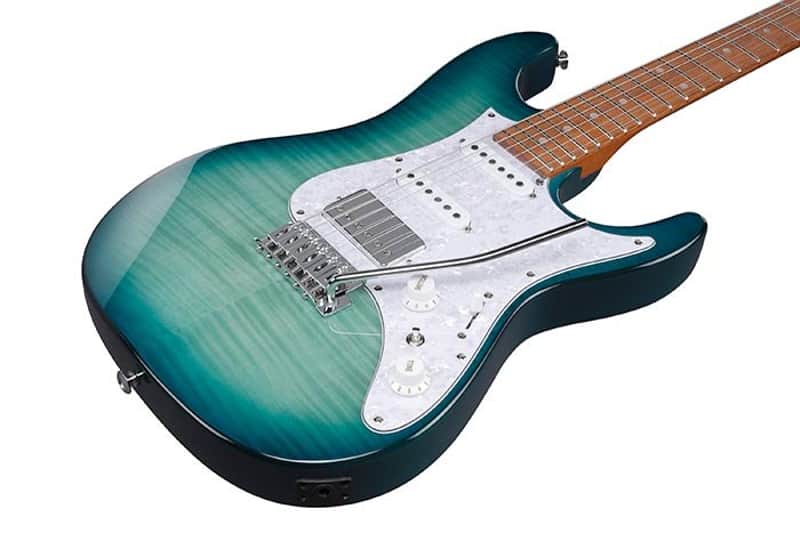 Ibanez AZ22S1F Standard - Electric Guitar - Transparent Turquoise Burst - CLOSEOUT image 1