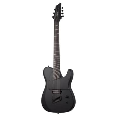 Schecter PT-7 Multiscale Black Ops, Satin Black Open Pore - Electric Guitar image 2