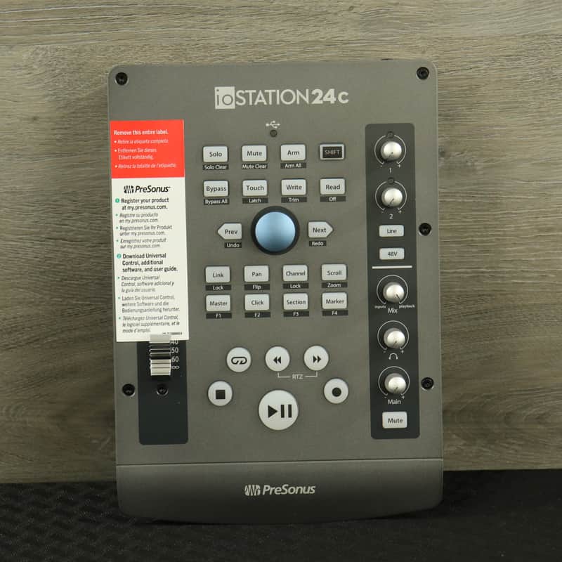 PreSonus ioStation 24c USB-C Audio Interface and DAW Controller Gray image 1